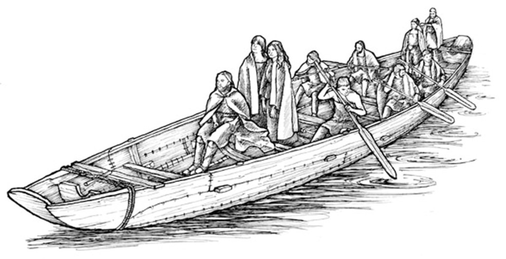 Artists impression of one of the Ferriby Boats